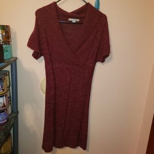 Ladies short sleeve sweater dress